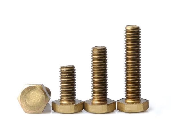 Metric Thread Brass Hex Head Screws Brass Hex Bolts Brass Hexagon Head Bolts
