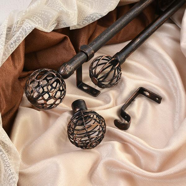 Wall Mounted Pipe Curtain Rods With Single Bracket Home Decor