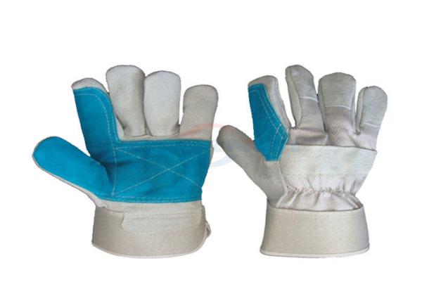Full Leather Palm Work Gloves , A Grade Hand Work Gloves Customized Logo