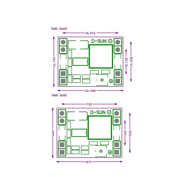 MP1584EN 3A Adjustable DC-DC Step-Down Module for Wide Temperature Range and Industrial