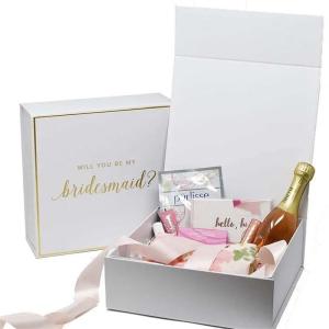 Custom Magnetic Closure White Cardboard Gift Box For Mother's Day Valentine's