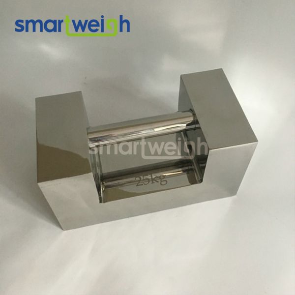 25kg Handle Grip Stainless Steel Standard Test Weight F1 Class Scale Calibration Weight Set