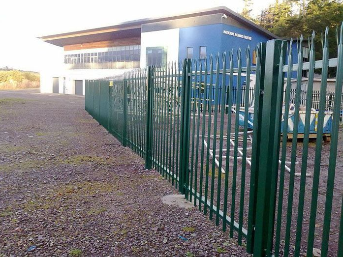 Site Organizing Steel Palisade Fence For Sightline Management Boundary Definition