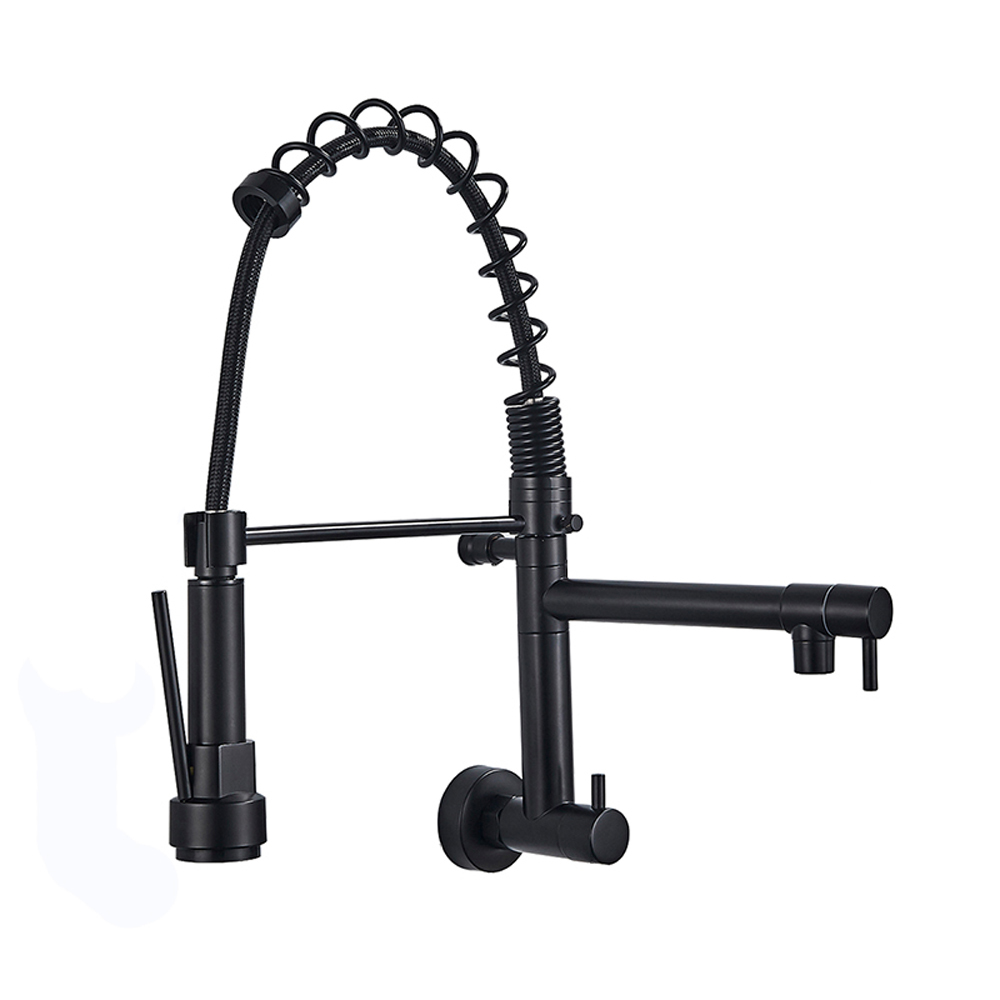 Kitchen Sink Faucet Made of Stainless Steel Featuring Half Turn Brass Cartridge