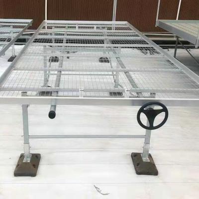 Diy Bancos de rolamento de estufa comercial Rede de aço galvanizado para orquídeas Floresta de irrigação