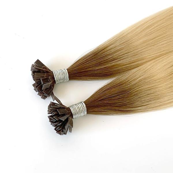Slavic Hair Flat Tip Hair Extensions No Tangle Initial Payment Professional Grade