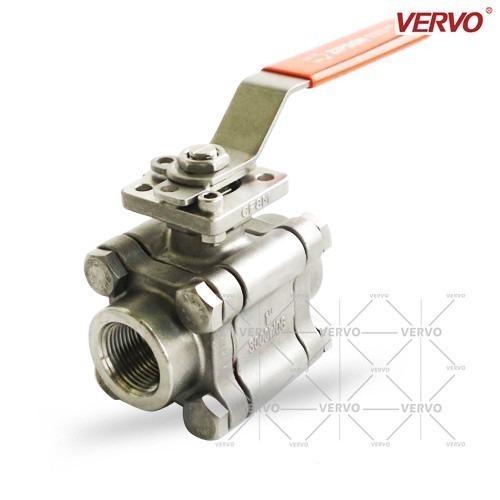 DN25 3pcs Ball Valve 200Lb F304 F316 1 FNPT Ball Valve Stainless Steel