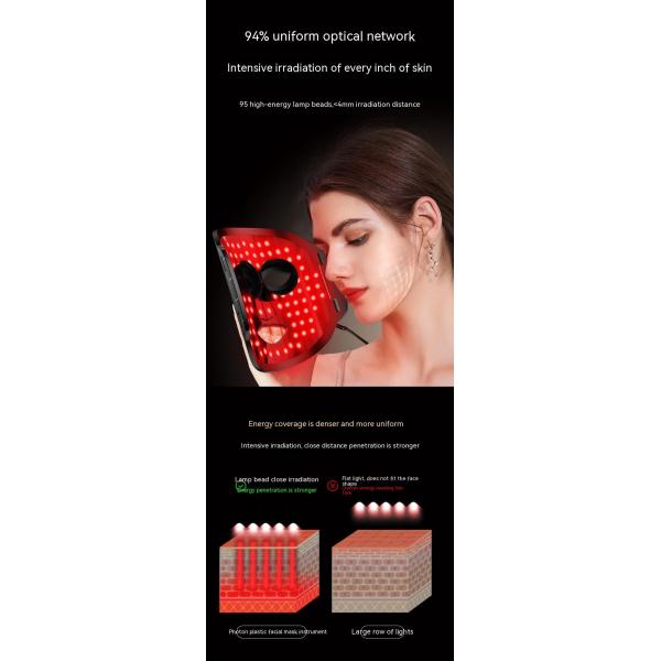 Hight Quality Medical Beauty Led Mask with Led Light Therapy Face Mask Infrared Led Mask Silicone