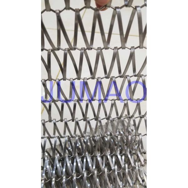 Spiral Ceiling Decorative Wire Mesh Tensile Facades For Building Cladding
