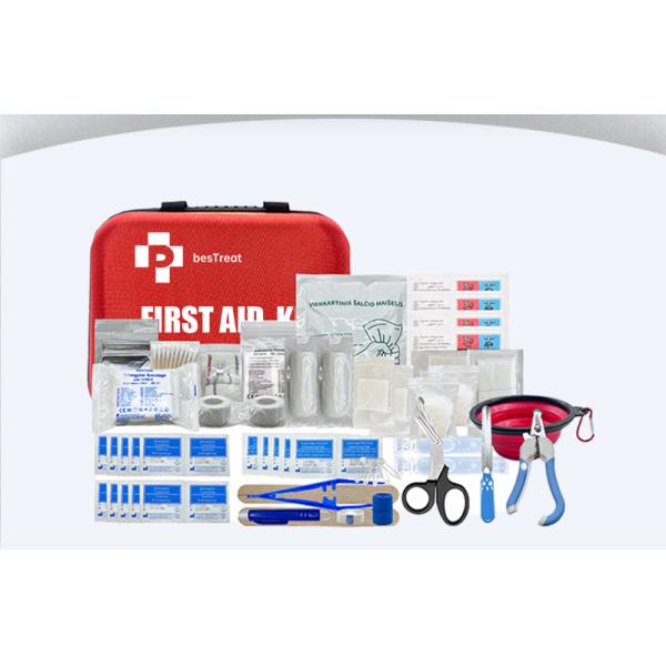 Pain Relief Veterinary First Aid Kit  Red  Pet Medical Kit Easy Operation