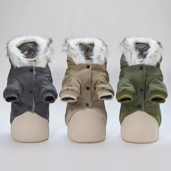 OEM XXL Dog Apparels Winter Cool Hooded Pet Clothing Coat Puppy