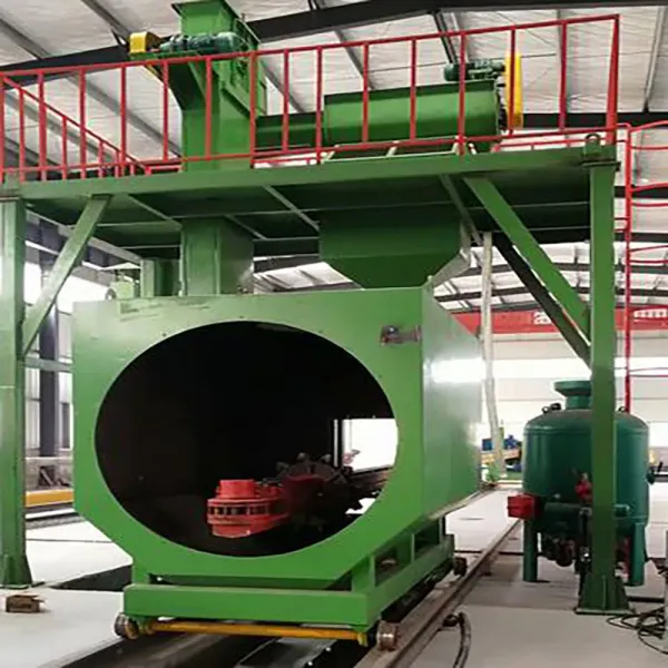 Steel Pipe Shot Blasting Machine for High Cleanliness SA2.5 External and Inner Wall Blasting