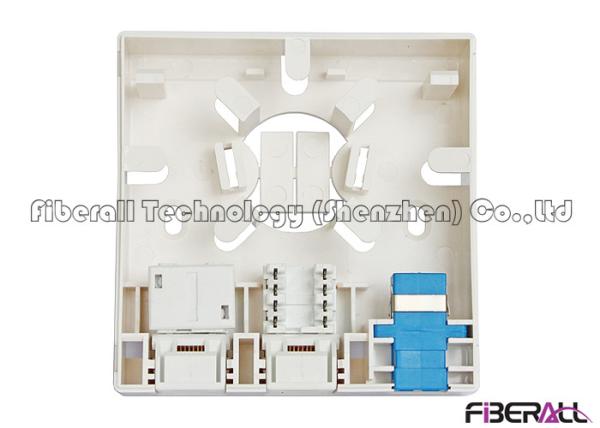 Wall Mounted FTTH Fiber To The Home Fibre Optic Socket With SC And RJ45 Ports