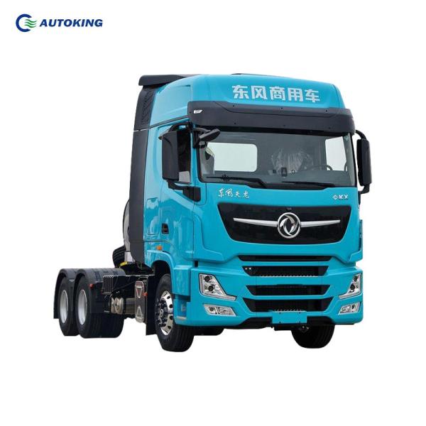 Motor diesel 6x4 camión de descarga con 6 cilindros camión de cabeza de remolque azul