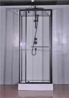 Fashion Pivot Door， Corner Shower Stalls , Square Shower Cabin with  white  acrylic tray