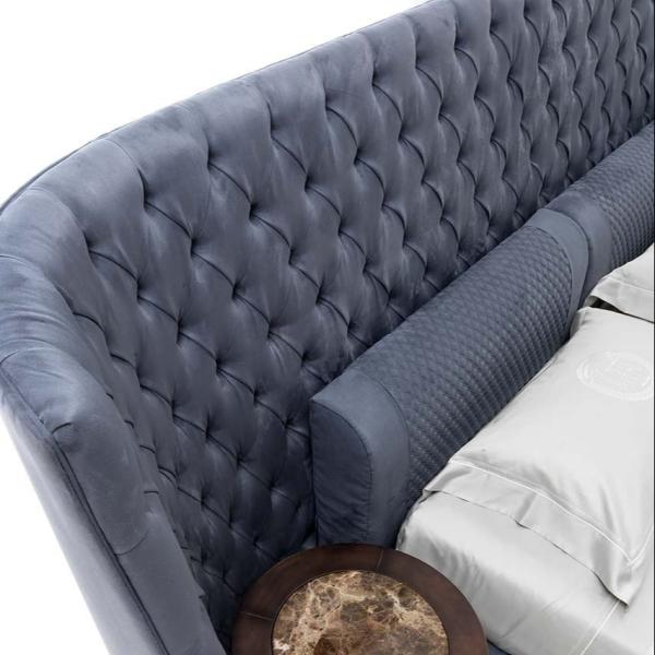 2.2m King Size Fabric Bed 3.46m Modern Bedroom Furniture Sets 59.0in
