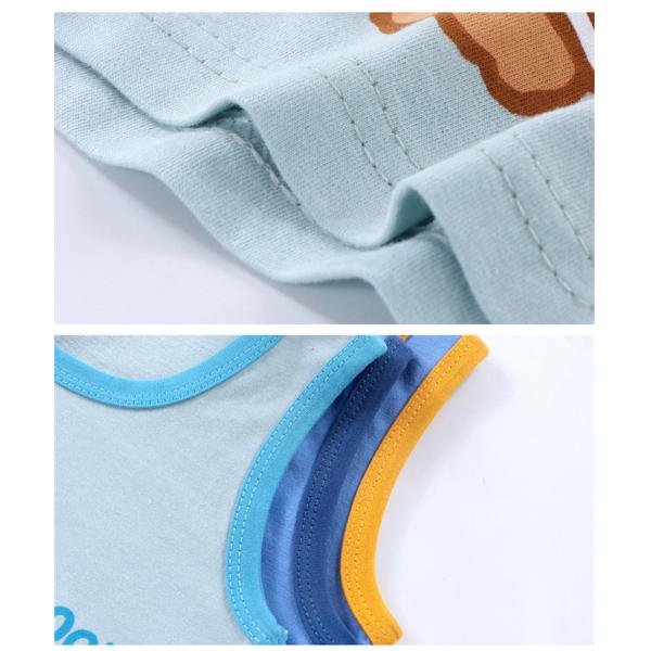 3M-9M Children's Summer Cotton Suit Girls' Shorts Clothes Boys' Sleeveless