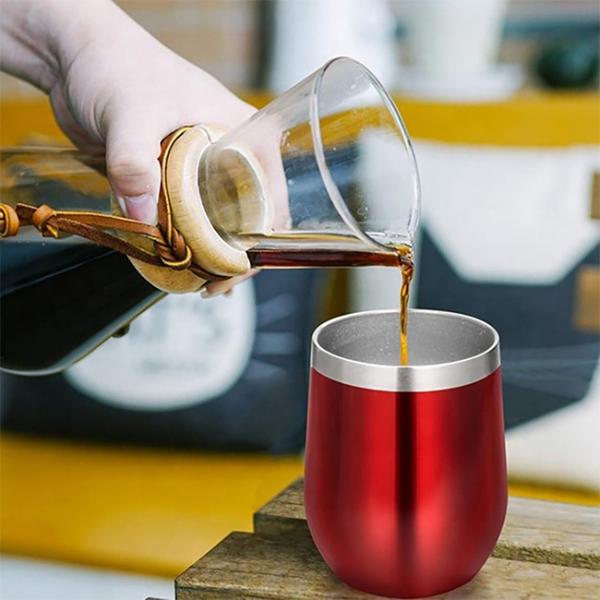 Яйцо формирует Tumbler 12oz чашки Thermos нержавеющей стали 304 201