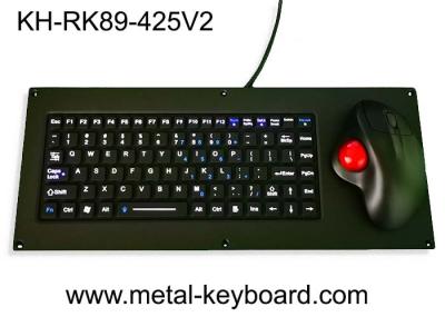 IP65 Silicone Keyboard USB Panel Mount Keyboard With Ergonomic Trackball Mouse