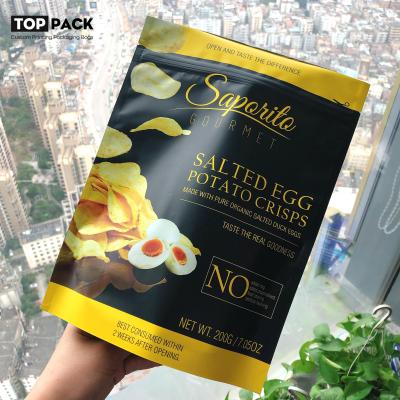 Resealable Stand Up Food Packaging Pouches Heat Seal Top Gravure Printing