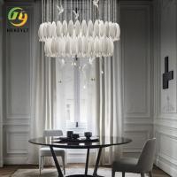Luxe Céramique Tulipe Oiseau Lustre Escalier Villa Duplex Salon Salle À Manger Lumière