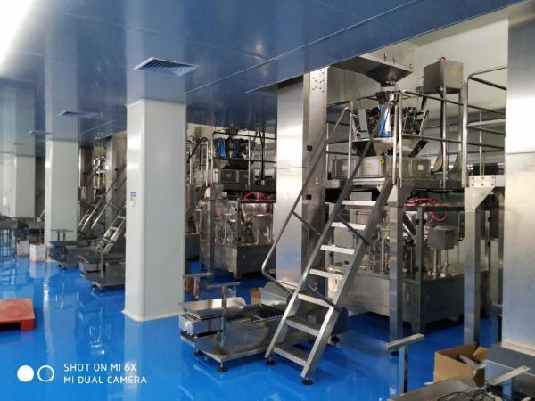 PLC Control Zipper Bag Rotary Packing Machine Dehydrated Fruit Vegetable Weighing