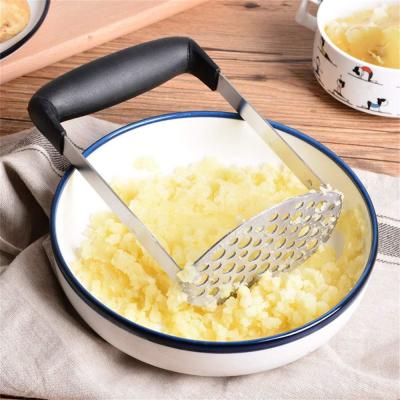 Masher manual de aço inoxidável da batata triturada do dispositivo da cozinha da imprensa de alho moderno