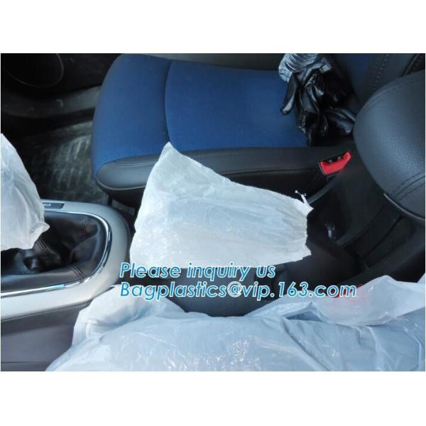 Disposable Car Interior Protection Set, seat, hand brake, gear stick, steering wheel protective, car foot mat