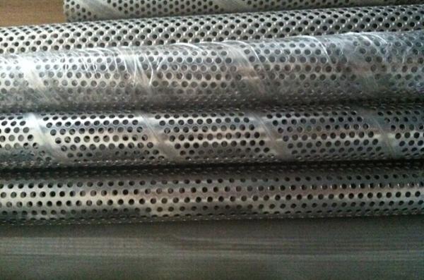 stainless steel spiral welded 304 perforated filter elements air center core filter frame