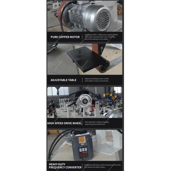 PMS2100 Automatic Desktop Small Metal Sanding Belt Machine Belt Grinder Machine with 1