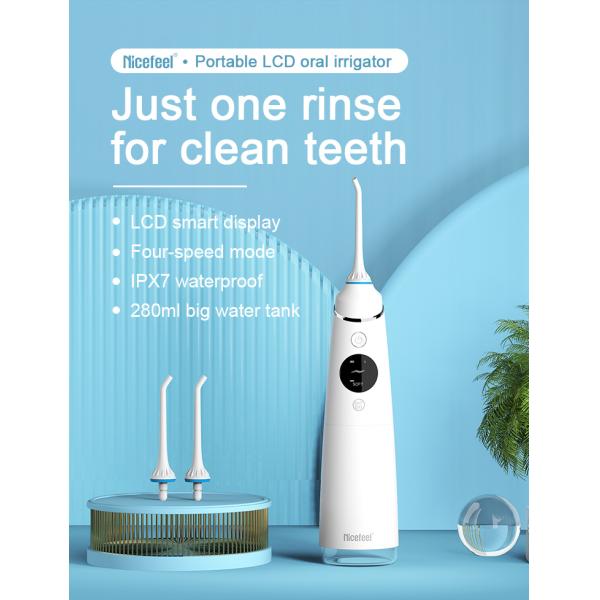Вода чистки Flosser зубов ABS Nicefeel IPX7 с батареей 2000mAh