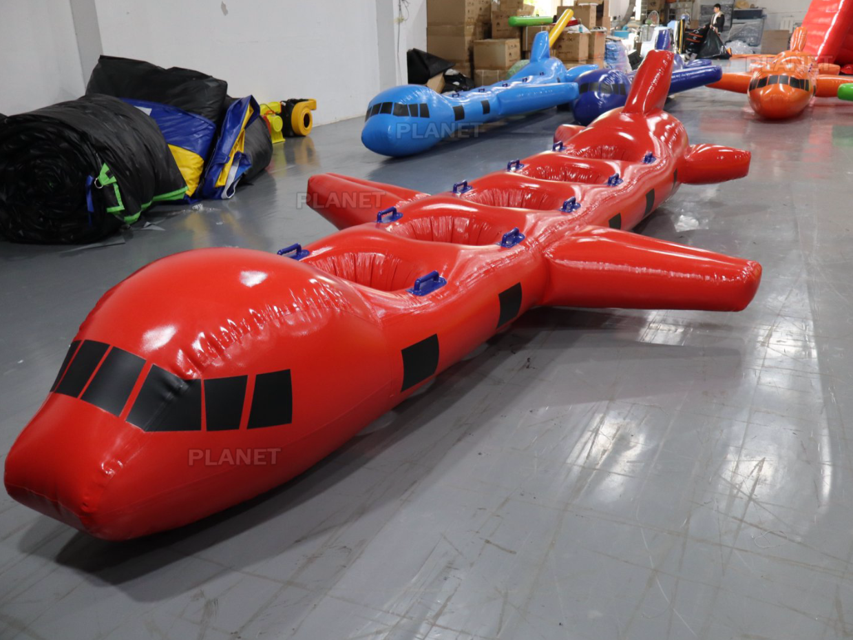 Outdoor Team Building Game Inflatable Toys & Accessories Inflatable Airplane with Hole Race Game for Kids