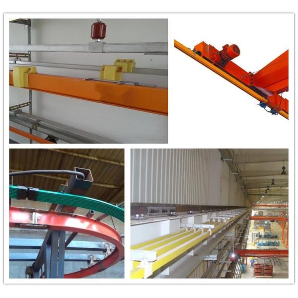 Overhead Crane Busbar System , Multipole Copper 3 Phase Busbar System