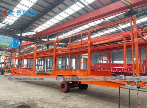 2 / Transporte de 3 Axle Semi Truck Trailers For SUV