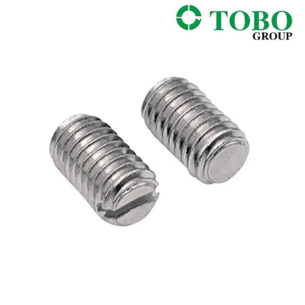 Fastening Screws Stainless Steel Din551 Slotted Set Screws With Flat Point Grub Screw M4m5m6