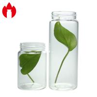 50ml 100ml 150mlの広い口の高いホウケイ酸ガラスのびんの瓶の容器
