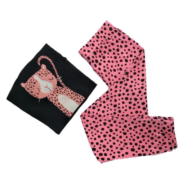Kids Sleepwear Children Pajama with Animal Pattern Made of Organic Cotton