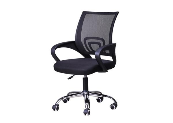 Black Ergonomic Swivel 84cm Upholstered Office Chair