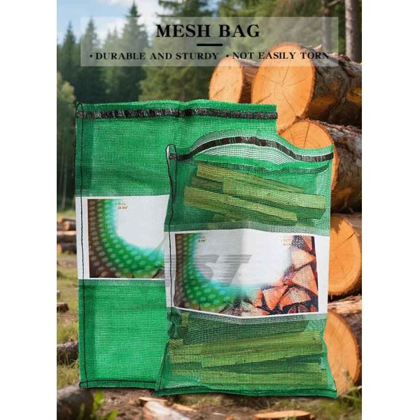 UV Treated Strong Custom Sizes Pp Leno Packaging Bag With Printed Logo And Drawstring