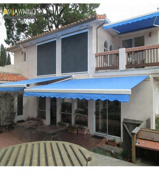 Black Grey Waterproof Retractable Awning 1.5M awning valance replacement