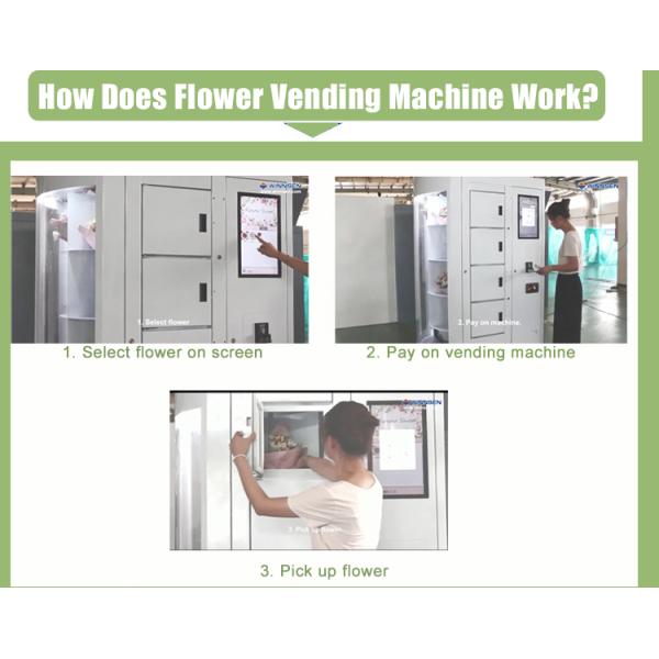 24 Hours Outdoor Flower Florist Vending Machine With Coolant Function