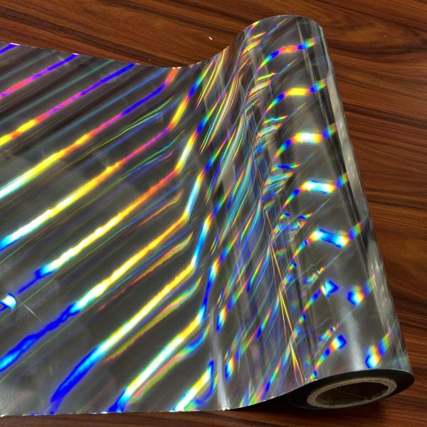 Industrial Holographic Metallized Wet Film for Manufacturing Packaging Applications Durable Customizable Sizable