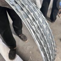 BTO-22 Razor Wire For Explosion Proof Mesh Gabion Containers Anti Impact Hot Dipped Galvanizado Barreiras Defensivas