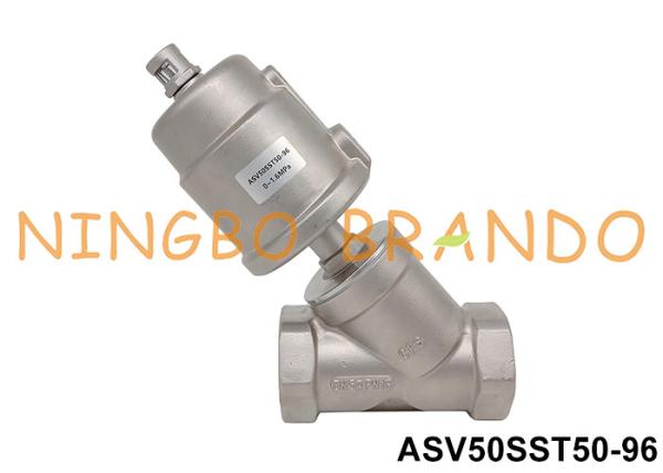 2'' DN50 2/2 Way Pneumatic Angle Seat Valve Piston Operated