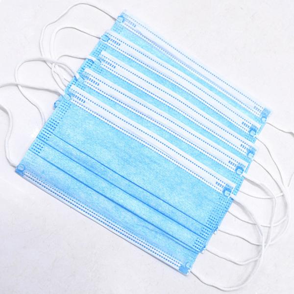 3 Ply Disposable Protective Mask For Cough Germs Illness Eco - Friendly