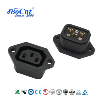 Jbocnt 30A 60A Power Connectors AC Power Supply Socket 3 Pin With Rubber Cover