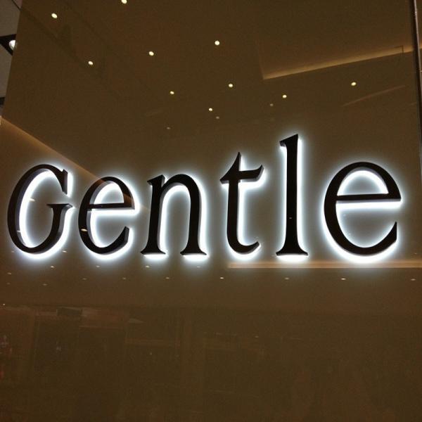 Top sale stainless steel acrylic 3d backlit light sign led letters