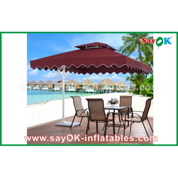 Хлопните вверх зонтик пляжа Солнца УЛЬТРАФИОЛЕТОВОЙ устойчивой складчатости шатра пляжа на открытом воздухе, китайский парасоль сада