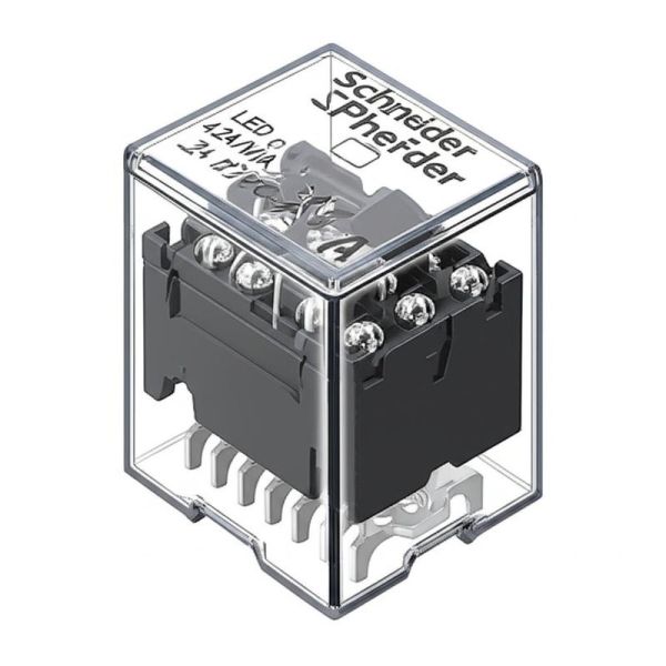 RXM4AB2BD Schneider miniature relay 4 C/O 24 V DC 6 A LED Electromechanical Relays