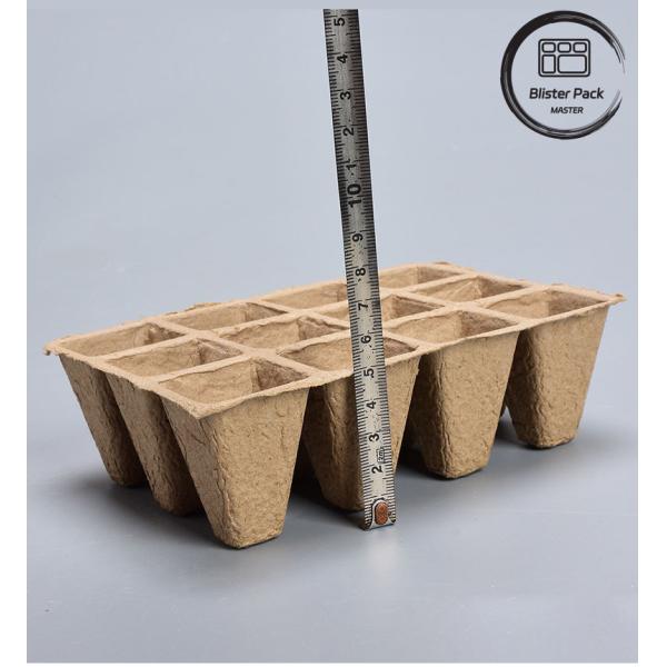 10 & 12 Caixas de arranque de sementes biodegradáveis para um crescimento eficiente das plantas de viveiro